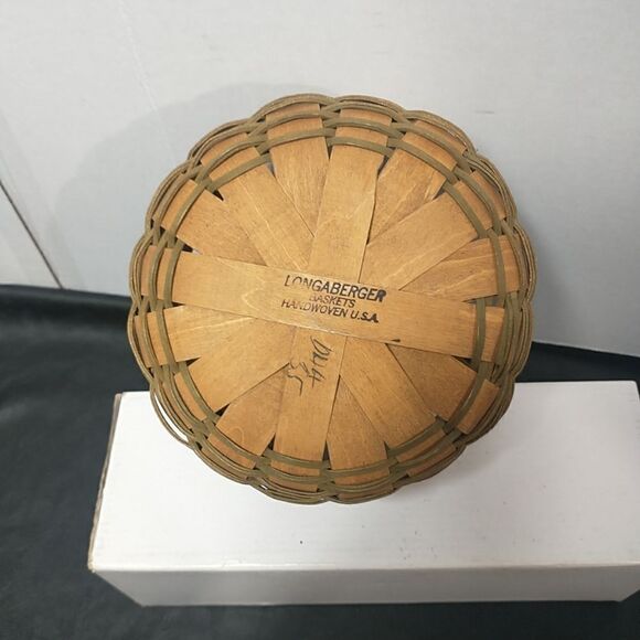 Longaberger 1985 Green Christmas COOKIE Basket - Picture 9 of 12